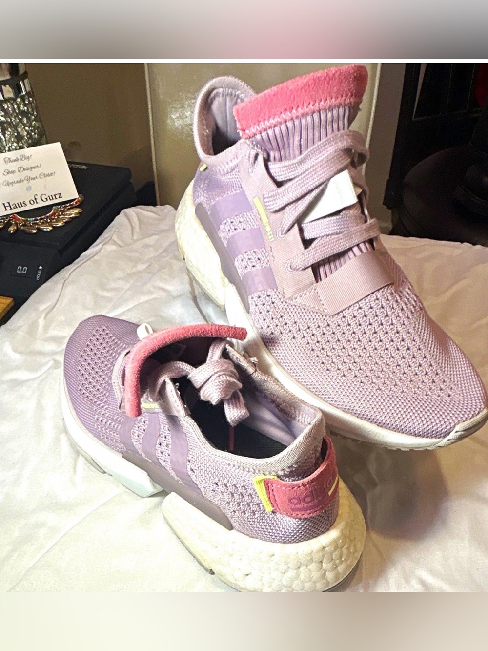 Adidas P.O.D. S3.1 "Soft Vision" Purple/Pink/White Low Top Lace Up CG6187/Size:7